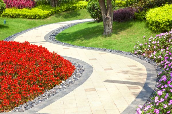 Garden Walkway Installation in North Ridgeville